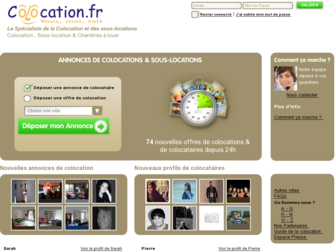 colocation.fr website preview