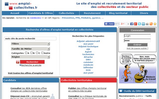 emploi-collectivites.fr website preview