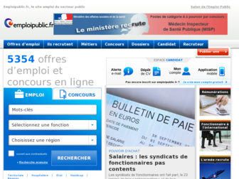infos.emploipublic.fr website preview