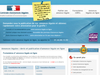annoncelegale.com website preview