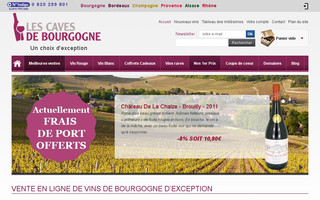 cavesdebourgogne.com website preview