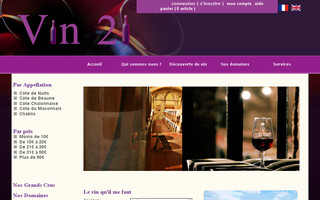 vin-21.fr website preview