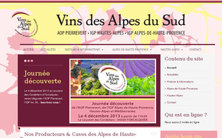 vins-des-alpes-du-sud.fr website preview