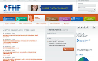 emploi.fhf.fr website preview