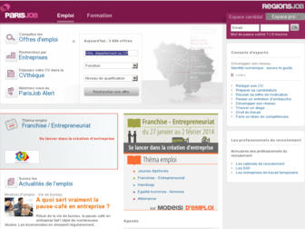 parisjob.com website preview
