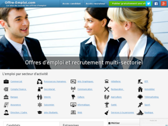 offre-emploi.com website preview