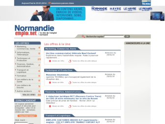 normandie.emploi.net website preview