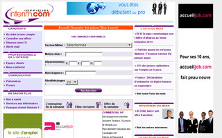 officielinterim.com website preview