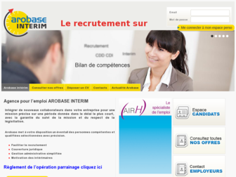 arobase-interim.net website preview