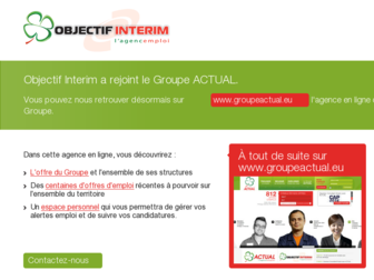 objectif-interim.com website preview