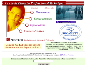 pro-tech-interim.com website preview
