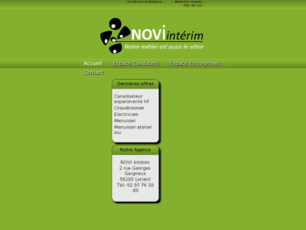novi-interim.fr website preview