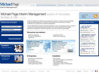 michaelpageinterim.fr website preview