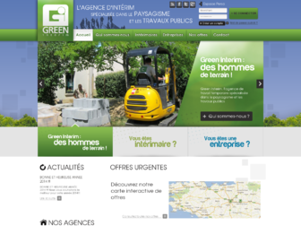 greeninterim.fr website preview
