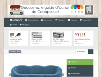 canape.net website preview
