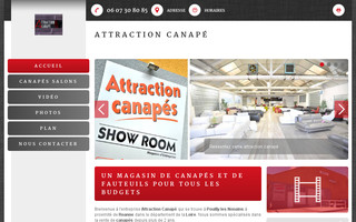 attraction-canape-fauteuil.fr website preview