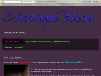 canapebleu.blogspot.com website preview