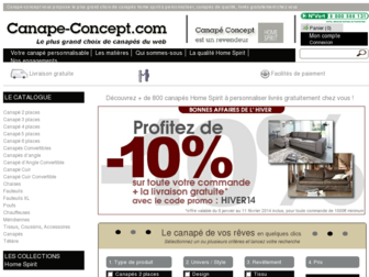 canape-concept.com website preview