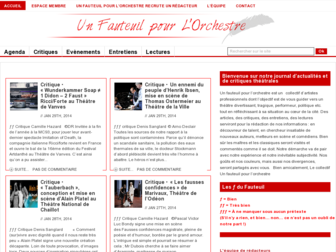 unfauteuilpourlorchestre.com website preview