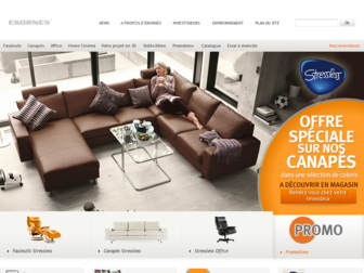 ekornes.fr website preview