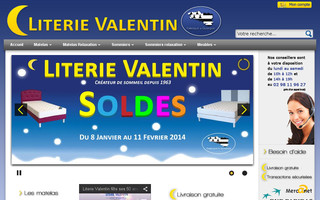 literie-valentin.com website preview