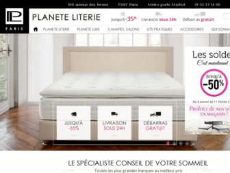 planete-literie.fr website preview