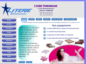 literie-voironnaise.fr website preview
