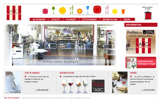 arcdecoration.com website preview