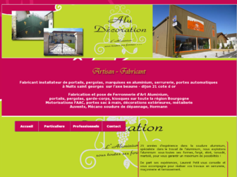 aludecoration.fr website preview