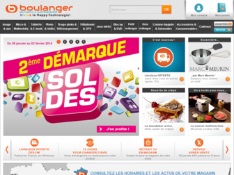 boulanger.fr website preview