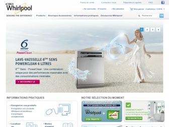whirlpool.fr website preview