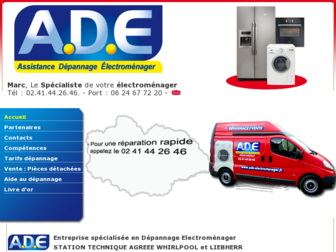 ade-electromenager.fr website preview