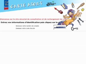 rouen-compte.zecarte.fr website preview