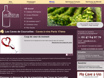 caves-de-courcelles.fr website preview