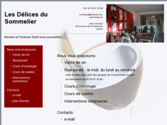 delices-du-sommelier.fr website preview