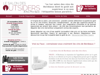 lesalondesoutsiders.com website preview