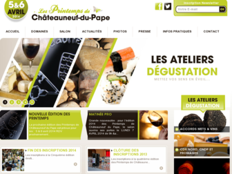 lesprintempsdechateauneufdupape.fr website preview