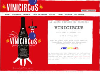 vinicircus.com website preview