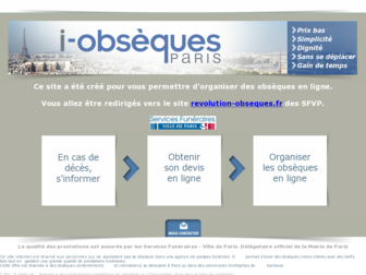 i-obseques-paris.fr website preview