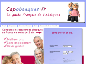 capobseques.fr website preview