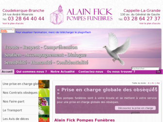 alainfick-pompesfunebres.fr website preview