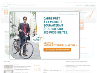 cadres.apec.fr website preview