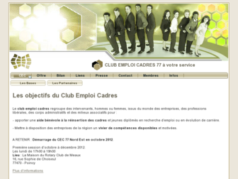 clubemploicadres77.fr website preview