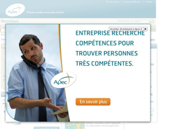 recruteurs.apec.fr website preview