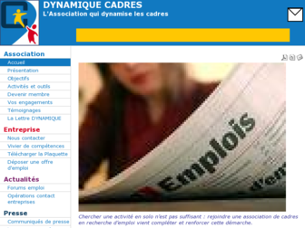 dynamique-cadres.org website preview