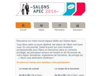 salons.apec.fr website preview