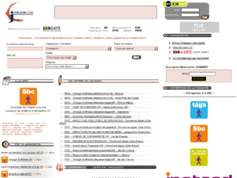 jobcadre.fr website preview