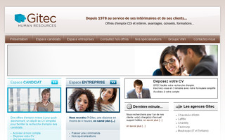gitec.fr website preview