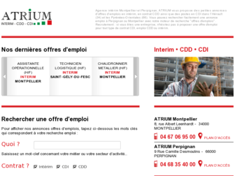 atrium.fr website preview