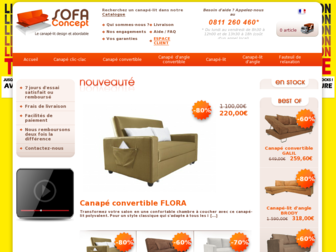 sofaconcept.fr website preview
